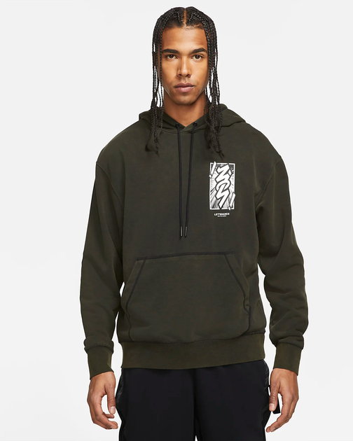 Худи Air Jordan Dri-FIT Zion Performance Hoodie Olive DH0598-010 S - изображение 2