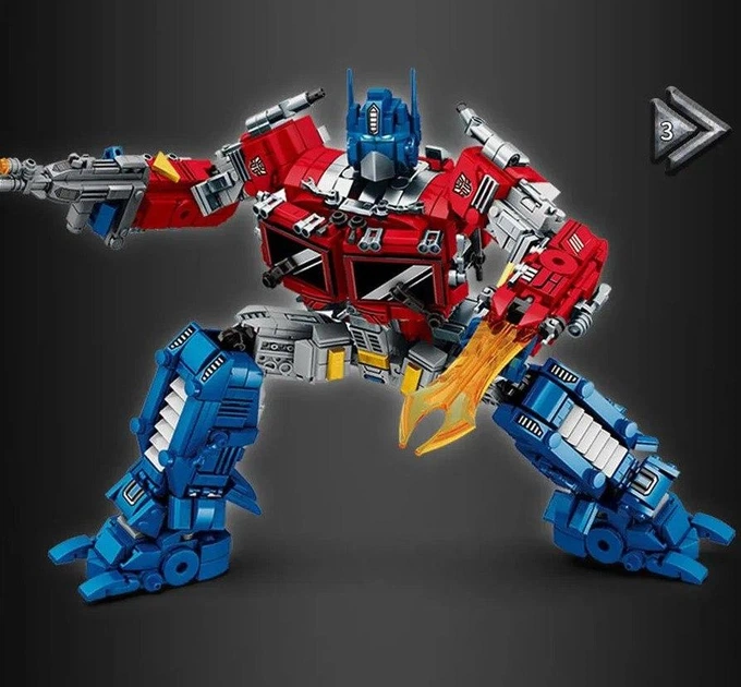 Конструктор для мальчиков «Трансформеры Оптимус Прайм Transformers» 1722 детали, 9216 - изображение 4
