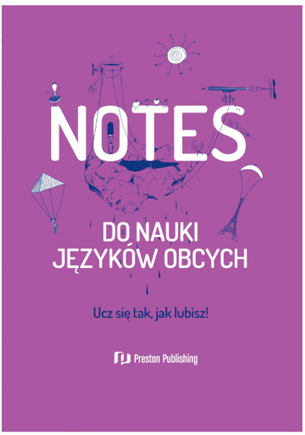 Notes Preston Publishing do nauki języków obcych fioletowy (9788367576390) - obraz 1