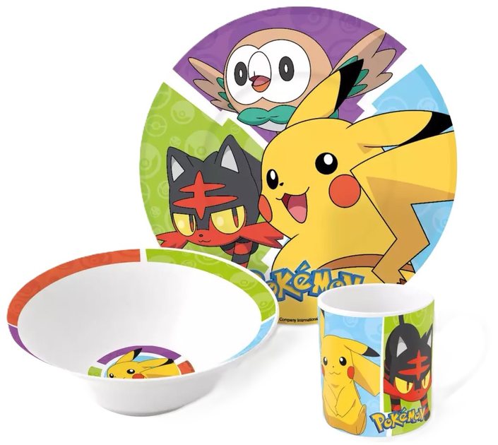 Zestaw prezentowy Pokémon 3-Piece Ceramic Gift Set (36965) (8412497369652) - obraz 1