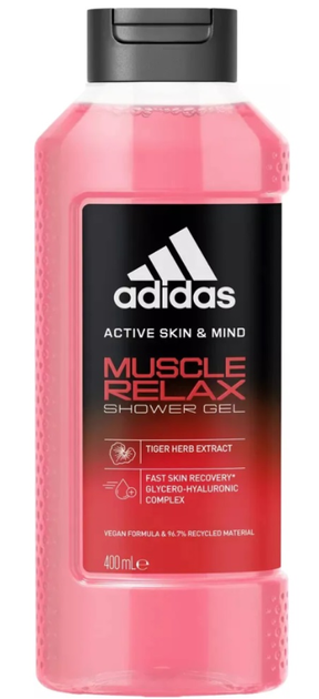 Perfumowany żel pod prysznic dla mężczyzn Adidas Active Skin & Mind Muscle Relax 400 ml (3616305264640) - obraz 1