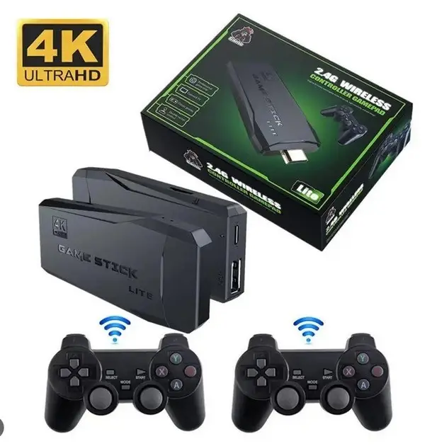 Игровая консоль Game Stick 4К M8 64G 2.4g wireless 20300 игр 2 джойстика - Фото 1 Игровая консоль Game Stick 4К M8 64G 2.4g wireless 20300 игр 2 джойстика - изображение 1