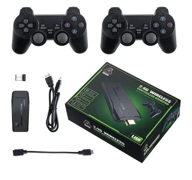 Игровая консоль Game Stick 4К M8 64G 2.4g wireless 20300 игр 2 джойстика - Фото 4 Игровая консоль Game Stick 4К M8 64G 2.4g wireless 20300 игр 2 джойстика - изображение 4