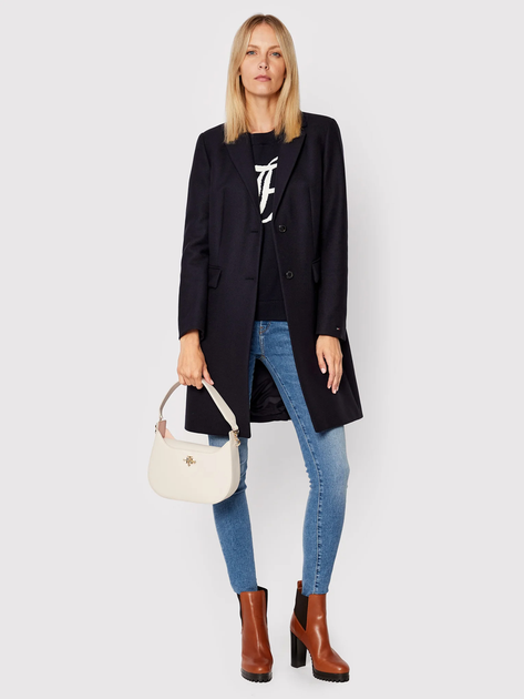 Пальто жіноче Tommy Hilfiger WW0WW35926-DW5 42 Синє (8720641892193) - зображення 3