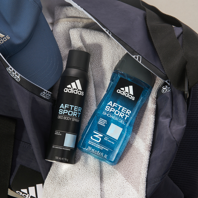 Парфумований гель для душу для чоловіків Adidas After Sport 3-w-1 250 мл (3616304240423) - зображення 6