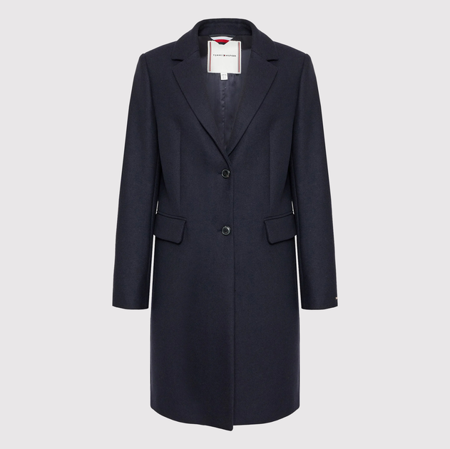 Płaszcz damski elegancki Tommy Hilfiger WW0WW35926-DW5 34 Granatowy (8720641891011) - obraz 6