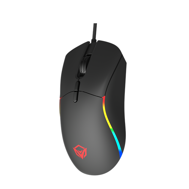 Мишка провідна з підсвіткою Meetion MT-GM19-2023 |RGB/12000DPI/USB| Чорний - зображення 4