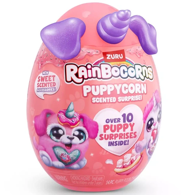 М'яка іграшка Rainbocorns Puppycorn Scented Surprise Цуценя біле з чорним (9298D) - Фото 11 М'яка іграшка Rainbocorns Puppycorn Scented Surprise Цуценя біле з чорним (9298D) - зображення 11
