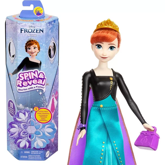 Лялька Disney Princess Крути та прояви Анна з аксесуарами (HXD27) - зображення 7