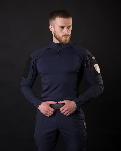 Рубашка тактическая BEZET Combat синий - XXL - изображение 2