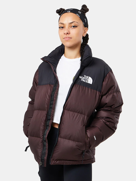 Kurtka puchowa zimowa krótka damska The North Face 1996 Nuptse Retro Jacket NF0A3XEOLOS XS Brązowa (196573719682) - obraz 1