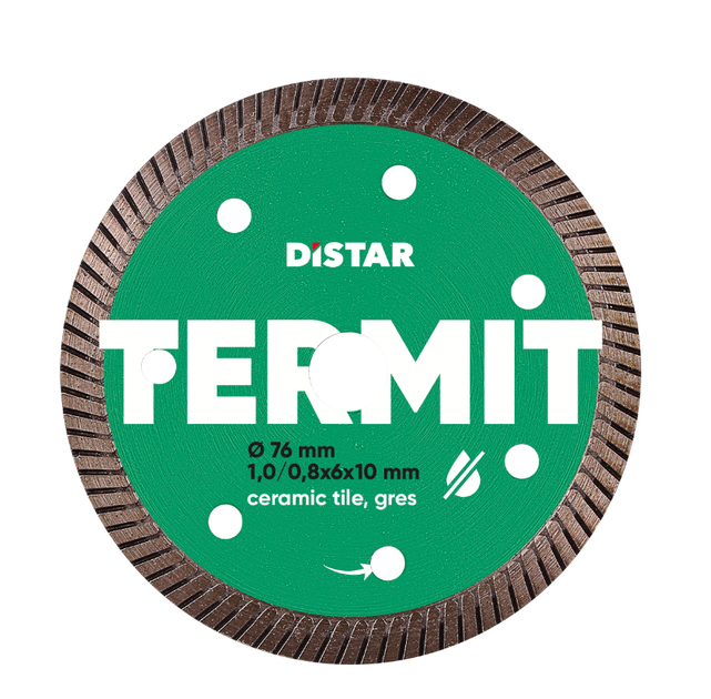 Алмазний диск для керамограніту Distar 76x1,0 TERMIT - Фото 1 Алмазний диск для керамограніту Distar 76x1,0 TERMIT - зображення 1