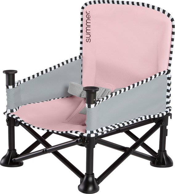 Раскладной стул-бустер Summer infant Pop'n Sit розовый (012914137062) - изображение 7