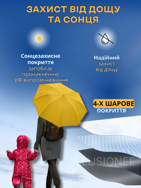 Капсульна міні-парасолька чоловіча та жіноча від сонця та дощу у футлярі жовтий 3DTOYSLAMP - Фото 5 Капсульна міні-парасолька чоловіча та жіноча від сонця та дощу у футлярі жовтий 3DTOYSLAMP - зображення 5