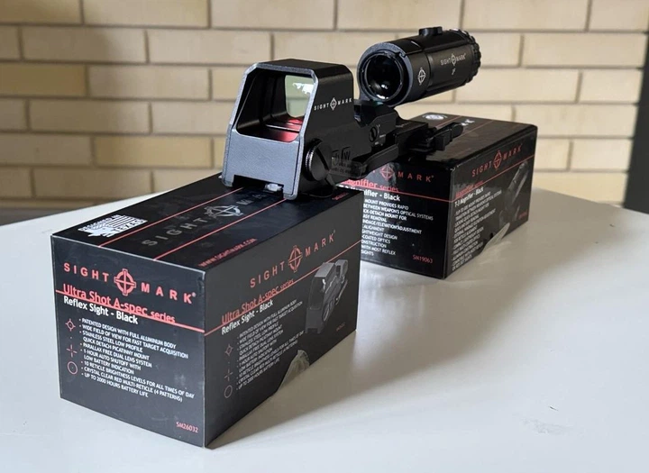 Комплект Коллиматор SightMark Ultra Shot A-Spec + Магнифер