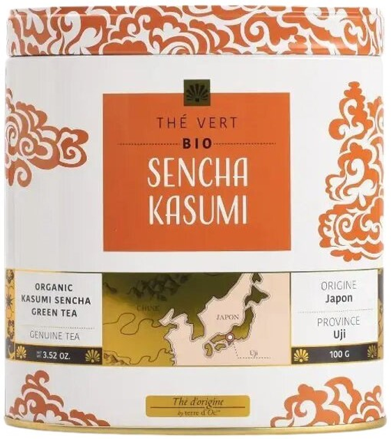 Зелений чай Terre d'Oc Bio Sencha Kasumi 100 г (3700324429156) - зображення 1