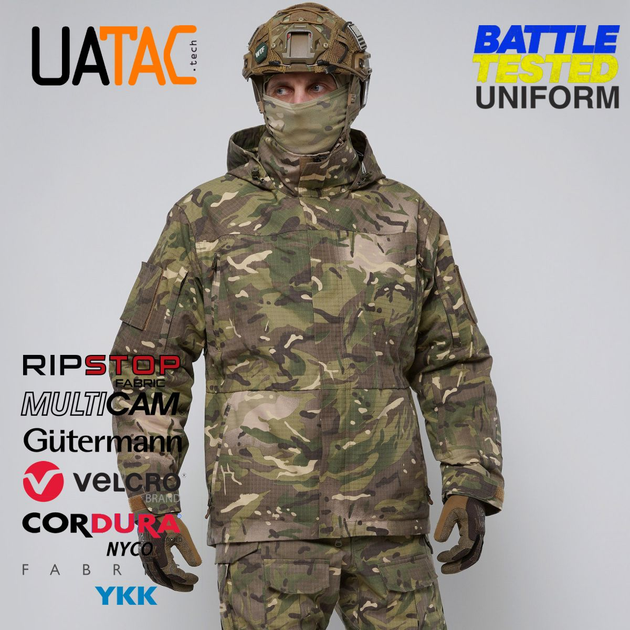 Тактична куртка Gen 5.2 Multicam(FOREST) ​​UATAC Куртка пара з флісом розмір S - зображення 2