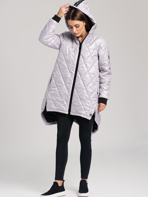 Пуховик жіночий Look Made With Love 302 Fango S Світло-сірий (5903999306601) - зображення 3