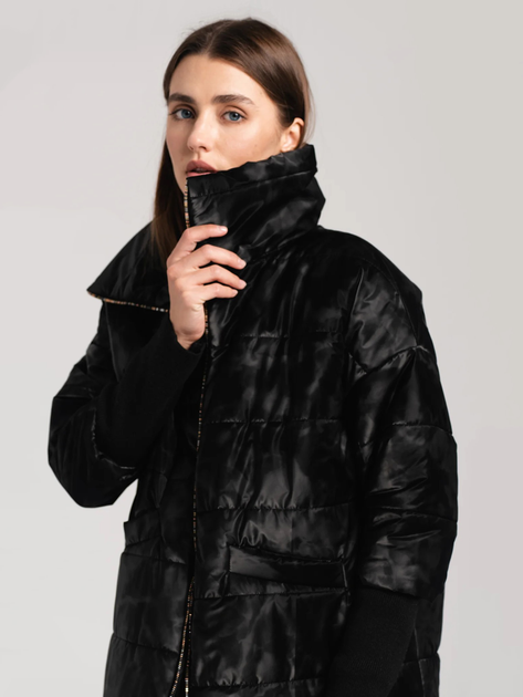 Пуховик жіночий Look Made With Love 906 Melody L/XL Чорний (5903999307578) - зображення 5