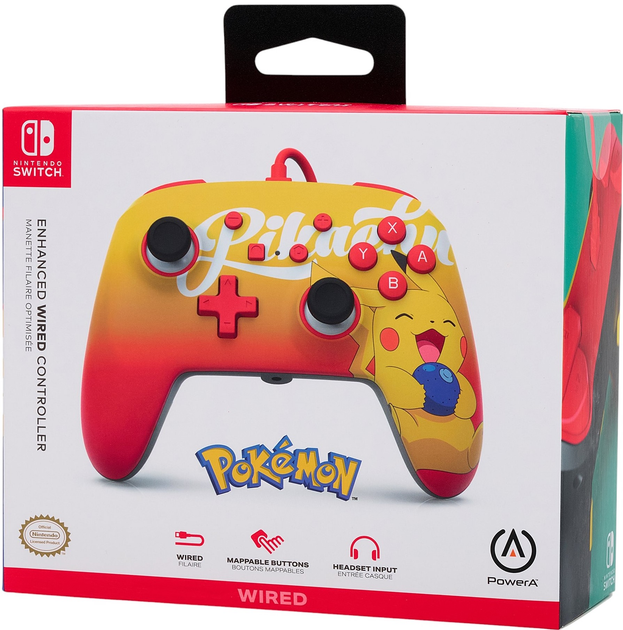 Контролер PowerA Nintendo Switch ENH Oran Berry Pikachu (0617885027680) - зображення 7