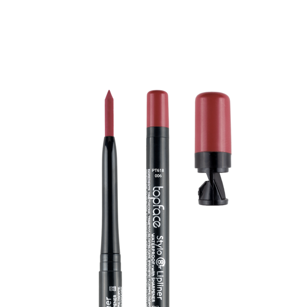 Олівець для губ водостійкий topface Stylo Lipliner матовий № 006 Теракотовий (PT618) - Фото 2 Олівець для губ водостійкий topface Stylo Lipliner матовий № 006 Теракотовий (PT618) - изображение 2