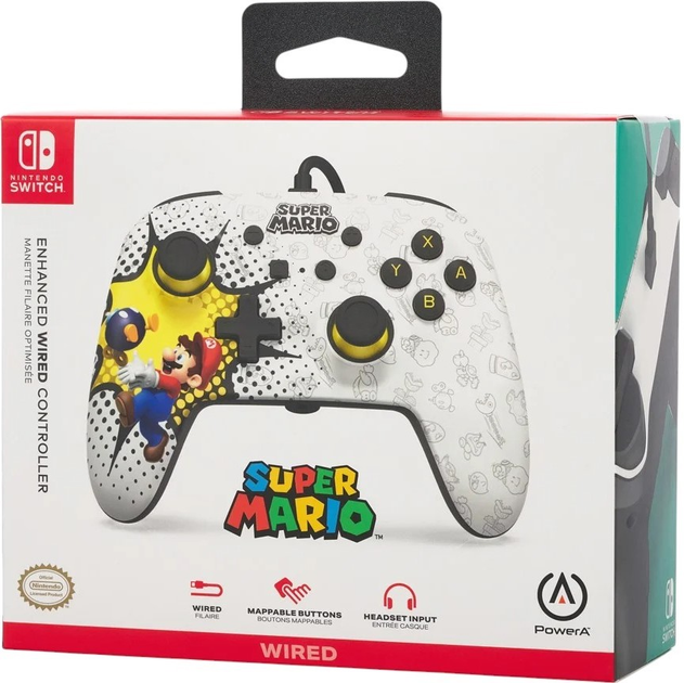 Kontroler PowerA Nintendo Switch Enhanced Wired Controller Bob-omb Blast (0617885038815) - obraz 9