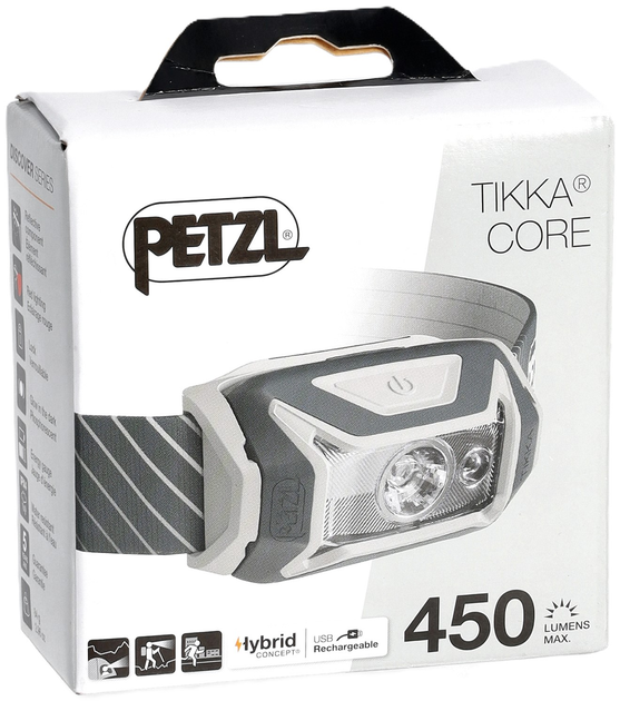 Latarka czołowa Petzl Tikka Core 450 lm E067AA00 Gray (3342540839144) - obraz 5