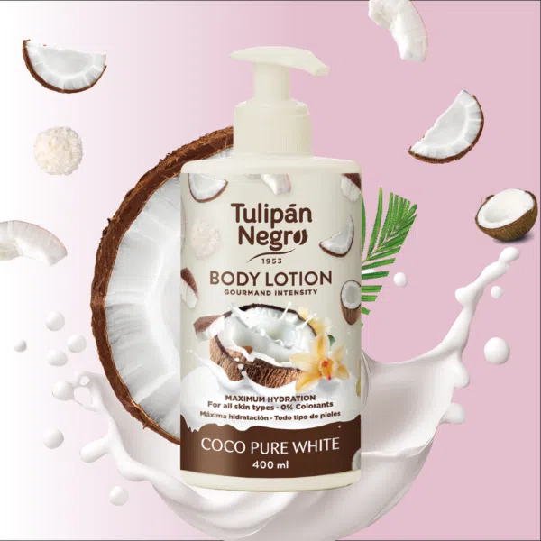 Лосьон для тела Нежный кокос дозатор 400 мл Tulipan Negro (4810751036371) - изображение 2
