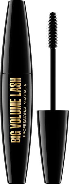 Туш для вій Eveline Big Volume Lash Чорна, 9 мл - Фото 1 Туш для вій Eveline Big Volume Lash Чорна, 9 мл - зображення 1
