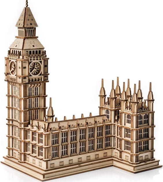 3D Пазл дерев'яний Little Story Big Ben 17 x 14.5 x 23.7 см 269 деталей (5905982170046) - зображення 4