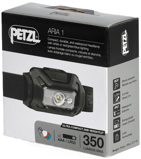 Latarka czołowa Petzl Aria 1 RGB 350 lm Black (3342540840164) - obraz 3