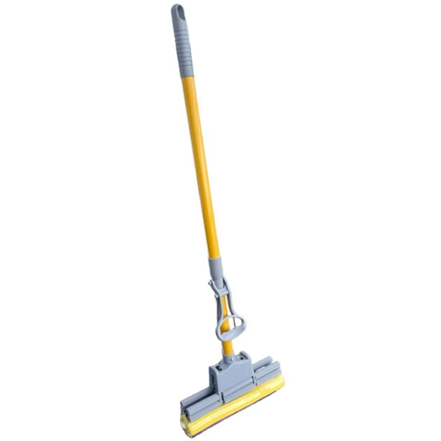 Швабра з віджимом 27см телескоп 90-128 см Standard Double Mop Мій Дім SMD00569/Grey - зображення 2