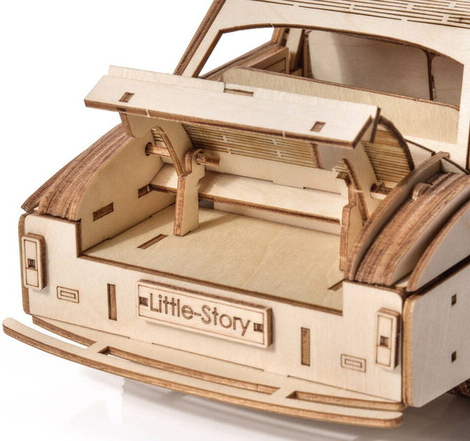 3D Пазл дерев'яний Little Story FSO Сирена 105 27.4 x 10.6 x 9.5 см 264 деталі (5904100407910) - зображення 7
