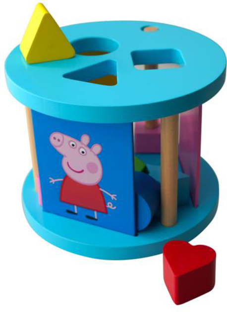 Drewniany sorter Barbo Toys Peppa Pig Rozpoznawanie kolorów i kształtów (5704976089858) - obraz 2