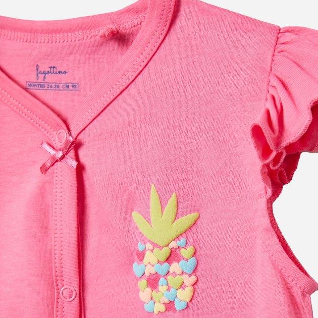 Zestaw rampersów niemowlęcych 2 szt dla dziewczynki OVS Pk 2 Short R Pink Carnati 1804808 74 cm Różowy (8056781116852) - obraz 3