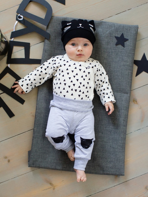 Body niemowlęce Pinokio Happy Day 56 cm Ecru (5901033218415) - obraz 3
