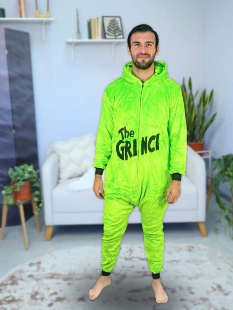 Мужские кигуруми взрослая и подростковая Kigurumi Grinch Гринч Похититель Рождества Зеленая XL 175-185 см (1096/2) - изображение 6