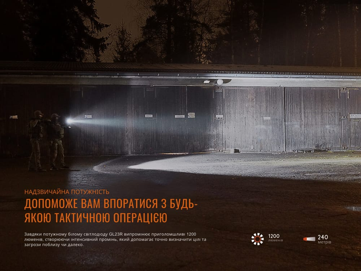 Ліхтар для пістолета Fenix GL23R з лазерним прицілом - зображення 4
