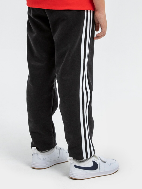 Дитячі теплі спортивні штани для хлопчика Adidas B 3S Fl C Pt GQ8897 122 см Чорні (4064036119033) - зображення 2