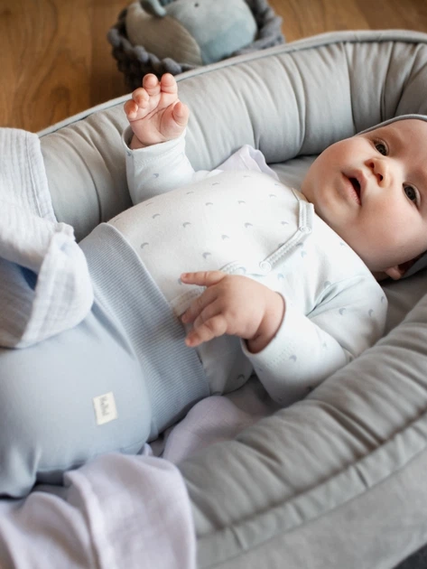 Дитяче боді Pinokio Hello Buttoned Longsleeve Bodysuit 68 см Blue (5901033291166) - зображення 3