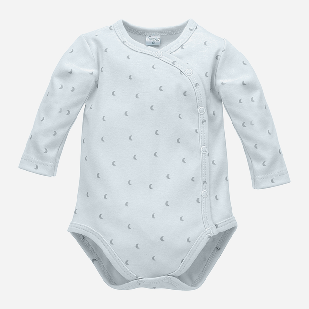 Body niemowlęce Pinokio Hello Buttoned Longsleeve Bodysuit 74-76 cm Niebieskie (5901033291173) - obraz 1