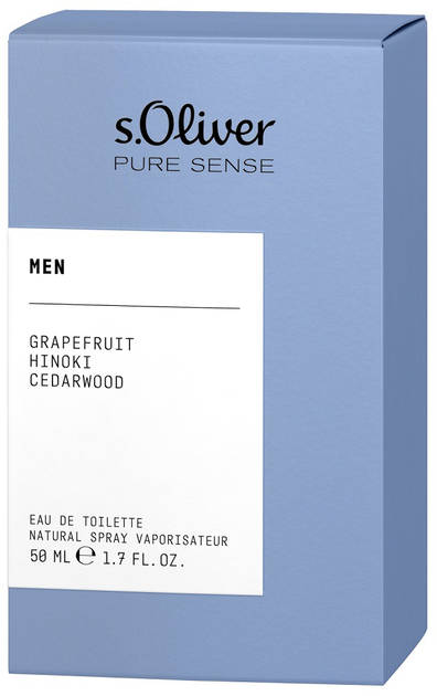 Woda toaletowa męska s.Oliver Pure Sense 50 ml (4011700817047) - obraz 4