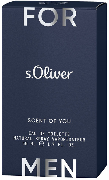 Туалетна вода для чоловіків s.Oliver Scent Of You 50 мл (4011700882144) - зображення 4