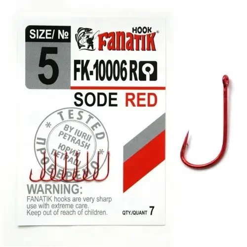 Крючок Fanatik SODE RED № 7 (89661) FK-10006R-7 - Фото 1 Крючок Fanatik SODE RED № 7 (89661) FK-10006R-7 - изображение 1
