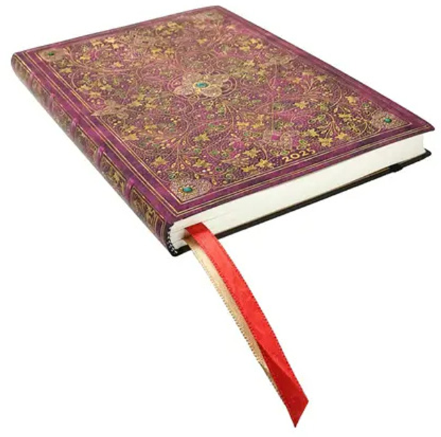 Kalendarz Paperblanks 2025 Diamond Jubilee Midi tygodniowy horyzontal Flexi (9781408758410) - obraz 2