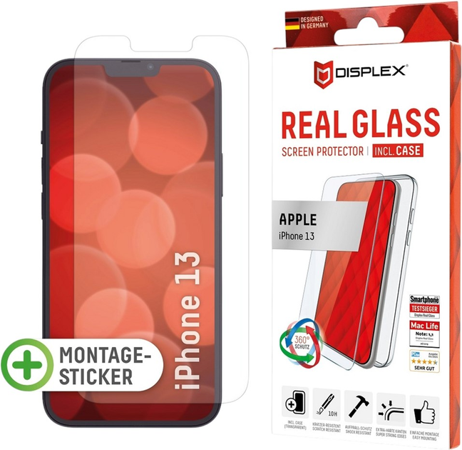 Szkło hartowane Displex Real Glass + Case do Apple iPhone 13 (4028778114145) - obraz 1