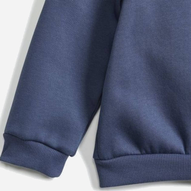 Дитячий теплий спортивний костюм (світшот + штани) для хлопчика adidas I LIN FL JOG IS2498 80 см Темно-синій/Сірий (4067891907746) - зображення 5