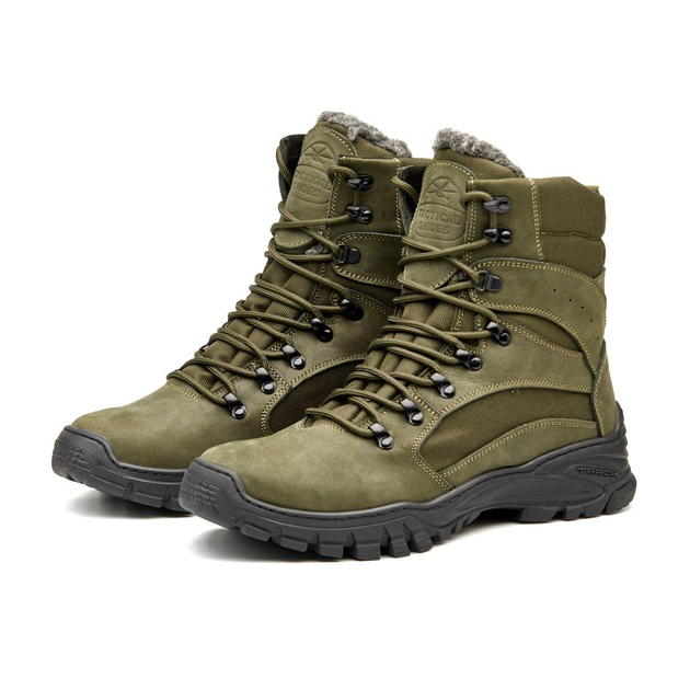 Тактические берцы Tactical Shoes зима легкие удобные теплые 43 р 28 см Хаки натуральная кожа - изображение 2