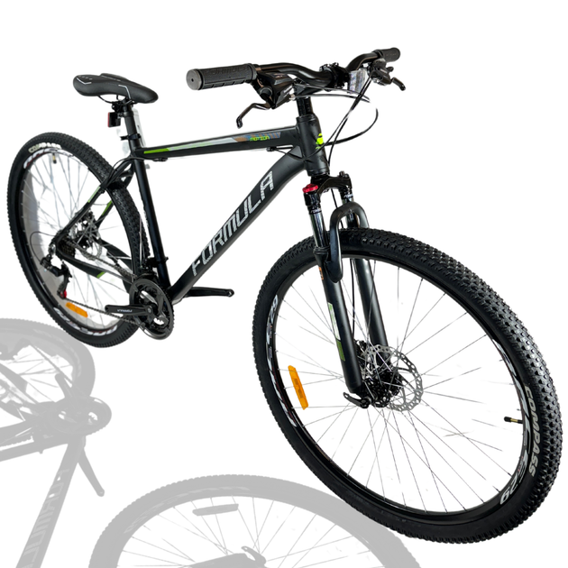 Велосипед AL 29" Formula MOTION DD FR рама-19" черно-зеленый (матовый) 2024 - Фото 1 Велосипед AL 29" Formula MOTION DD FR рама-19" черно-зеленый (матовый) 2024 - изображение 1
