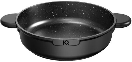 Сотейник IQ Be Simple з двома ручками алюмінієвий 32 см (5.6 л) з кришкою (IQ-2149-32) - изображение 3